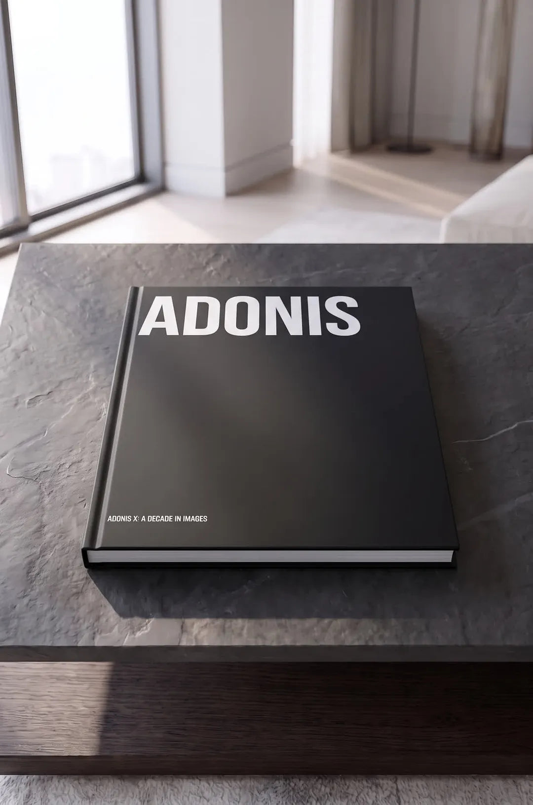 ADONIS X: A Decade in Images Hardcover Photobook - Front Cover