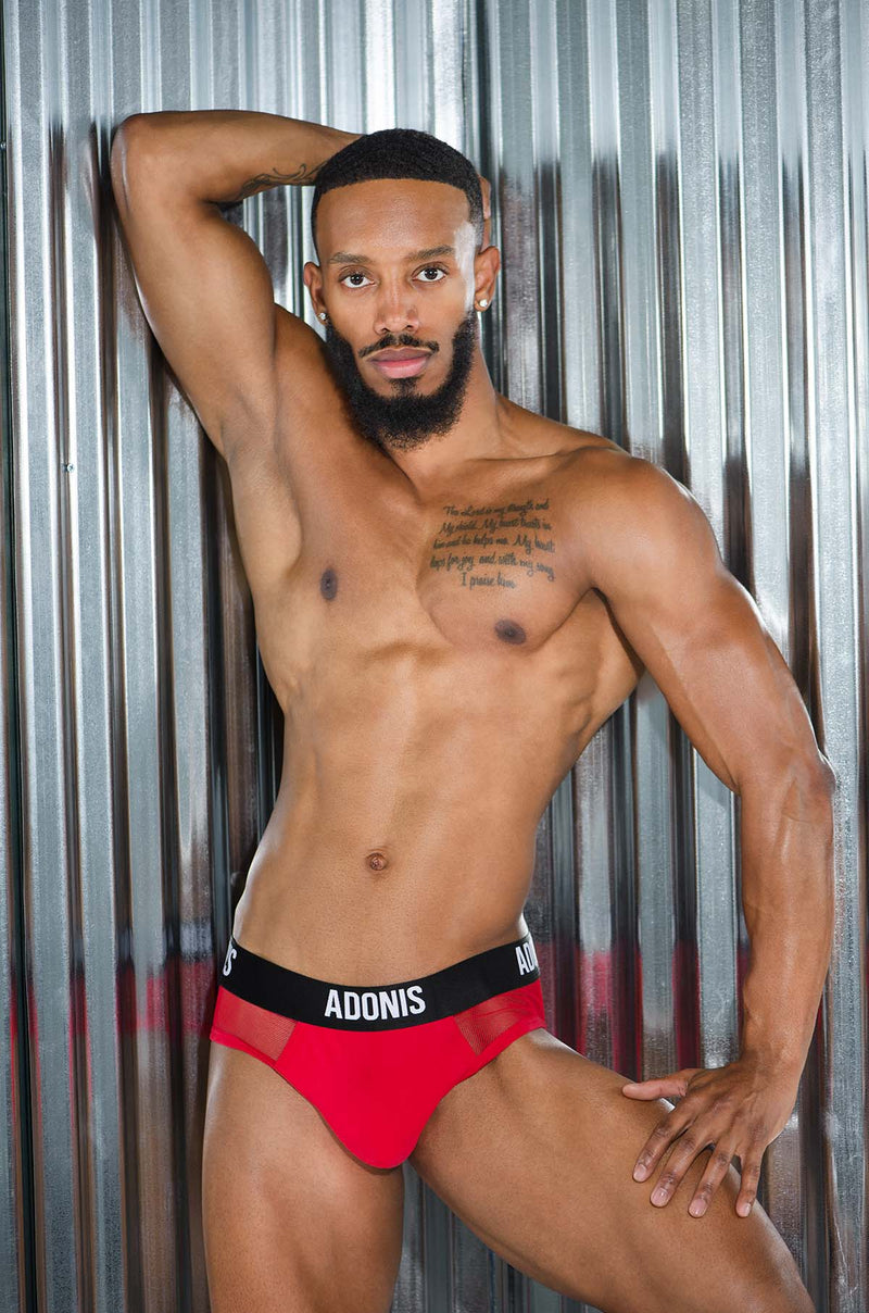 LUXE Fiery Red Brief