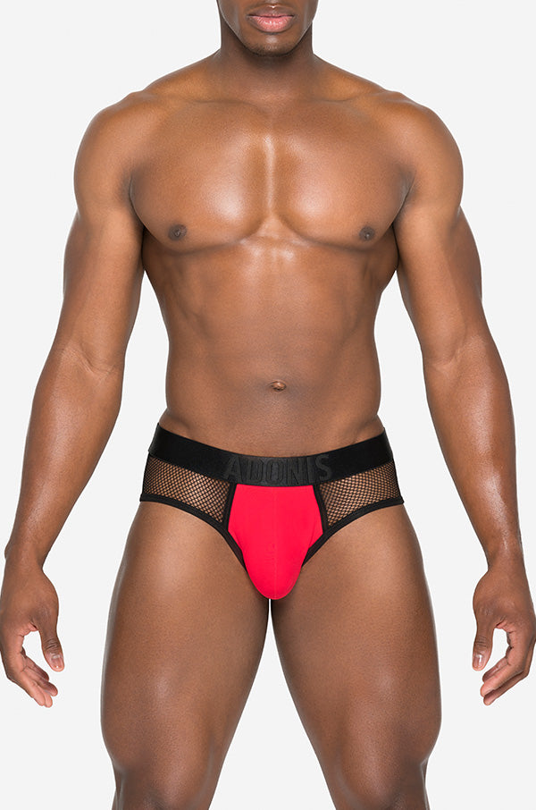 LUXE Red & Black Brief